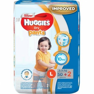 Huggies Dry Pants Diaper - L 9-14 kg - 50pcs