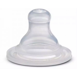 Farlin Baby Silicone Nipple Red-  (3 months +)  - each